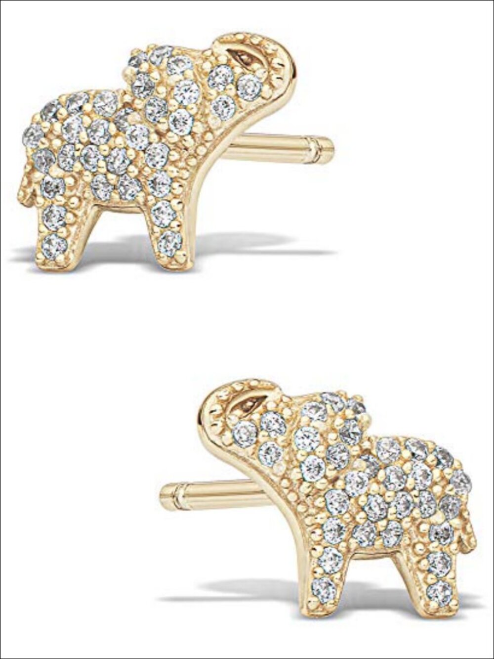 14k Gold Plated Sterling Silver Stud Earrings Hypoallergenic Boho Jewelry